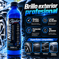CLIPHER NEROX abrillantador para llantas y plásticos exteriores