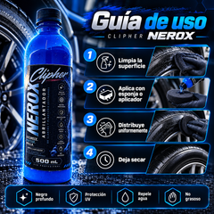 Modo de uso de CLIPHER NEROX abrillantador exterior 500 ml