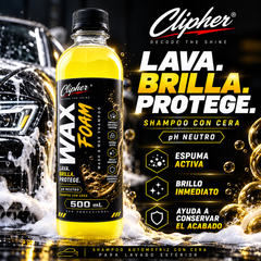 CLIPHER WAX FOAM shampoo con cera: lava, brilla y protege