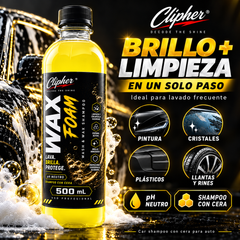 CLIPHER WAX FOAM brillo y limpieza en un solo paso
