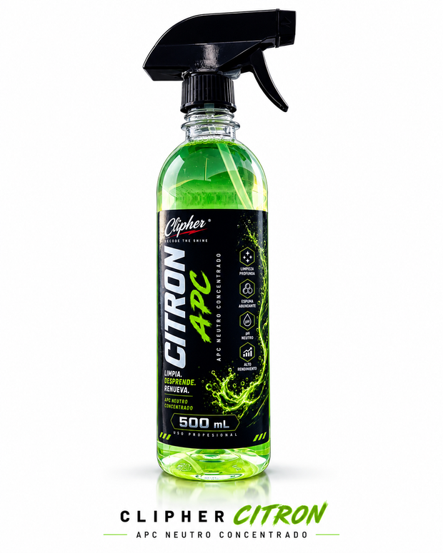 CLIPHER CITRON APC neutro concentrado 500 ml sobre fondo blanco