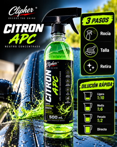 Modo de uso y dilución rápida de CLIPHER CITRON APC 500 ml
