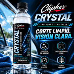 CLIPHER CRYSTAL limpiador de cristales con limpieza sin marcas y transparencia total