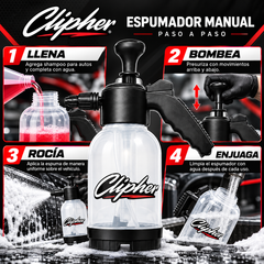 Modo de uso paso a paso del Espumador Manual CLIPHER