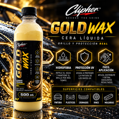Modo de uso de CLIPHER GOLD WAX cera líquida 500 ml