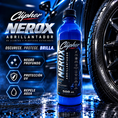 Beneficios de CLIPHER NEROX negro profundo protección UV y repelencia al agua