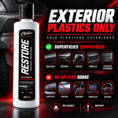 Superficies compatibles y precauciones de CLIPHER RESTORE 300 ml